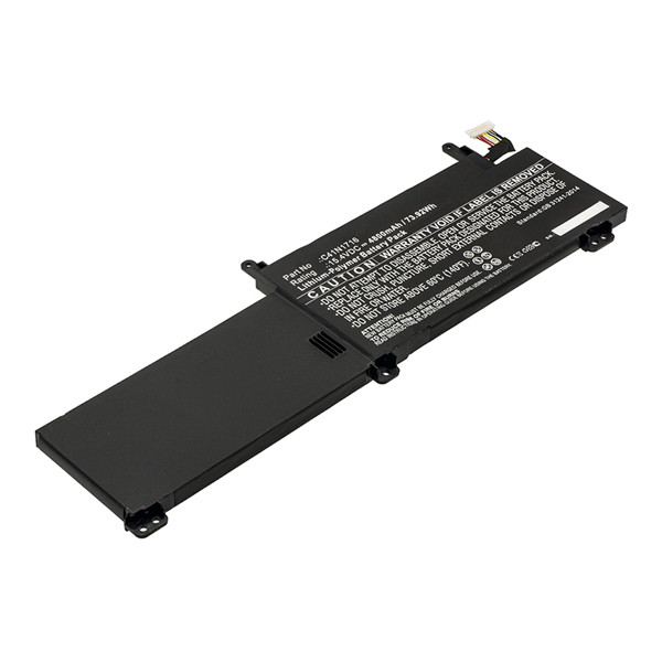 Asus C41N1716 accu (15.4 V, 4800 mAh, 123accu huismerk)  AAS00616 - 1