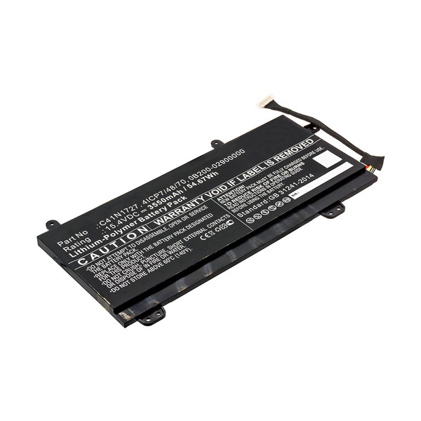 Asus C41N1727 / 0B200-02900000 accu (15.4 V, 3550 mAh, 123accu huismerk)  AAS00697 - 1