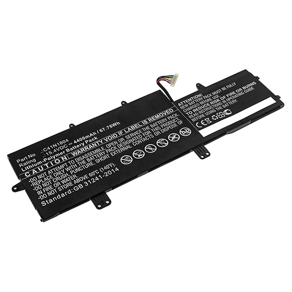 Asus C41N1804 / 0B200-02980100 accu (15.4 V, 4400 mAh, 123accu huismerk)  AAS00773 - 1