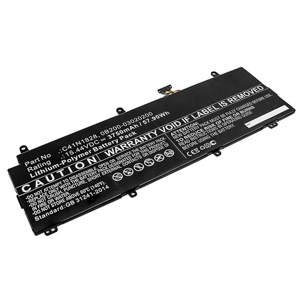 Asus C41N1828 / 0B200-03020200 accu (15.44 V, 3750 mAh, 123accu huismerk)  AAS00796 - 1