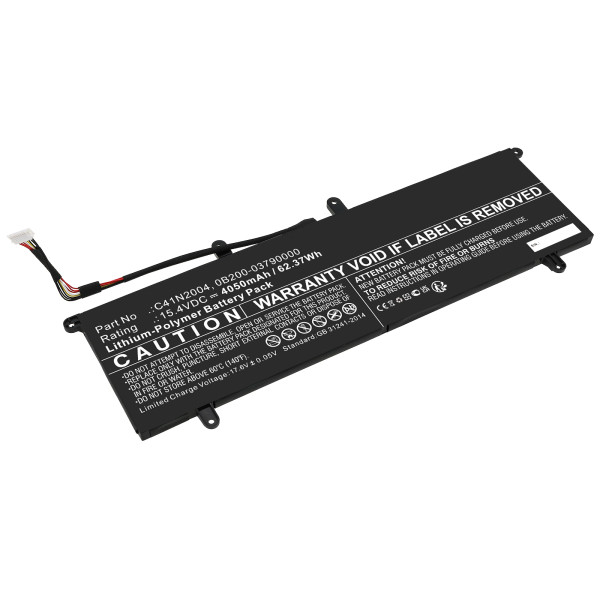 Asus C41N2004 / 0B200-03790000 accu (15.4 V, 4050 mAh, 123accu huismerk)  AAS00846 - 1