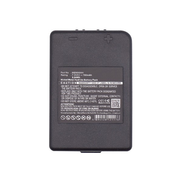 Autec MBM06MH accu (7.2 V, 700 mAh, Ni-Mh, 123accu huismerk)  AAU00159 - 3