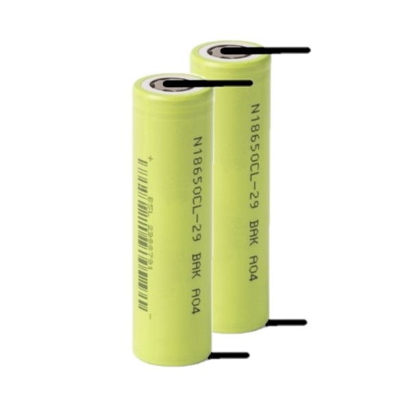 BAK 2 stuks: BAK 18650 batterij met soldeerlippen (3.7 V, 2900 mAh, 8.25A)  ABA00143 - 1