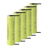 5 stuks: BAK 18650 batterij met soldeerlippen (3.7 V, 2900 mAh, 8.25A)