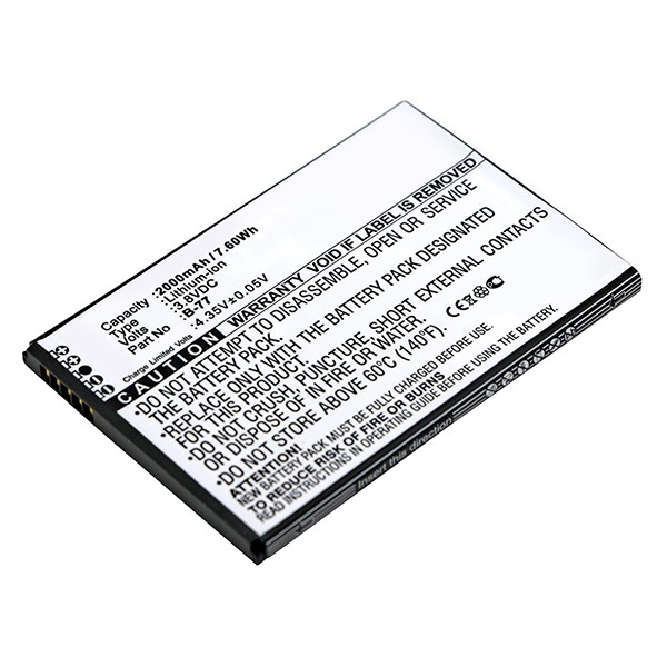 BBK B-77 accu (2000 mAh, 123accu huismerk)  ABB00055 - 1