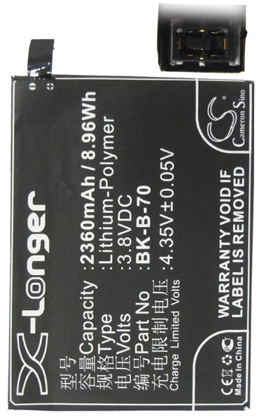 BBK BK-B-70 accu (3600 mAh, 123accu huismerk)  ABB00016 - 1