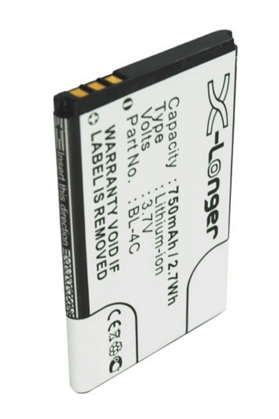 BBK BL-4C / C4C08T / C4C50T accu (750 mAh, 123accu huismerk)  ABB00003 - 1