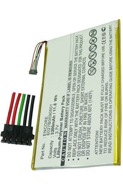 Barnes & Noble 6027B0090501 / AVPB001-A110-01 accu (3200 mAh, 123accu huismerk)  ABA00006 - 1