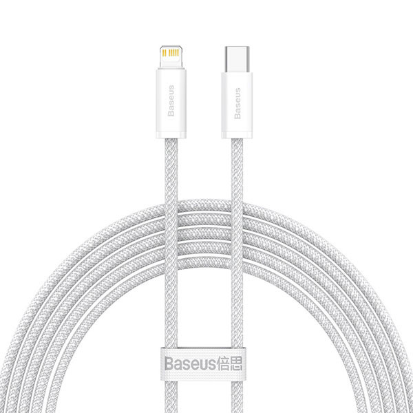 Baseus Dynamic Series USB-C kabel 2 meter (20W, Wit)  ABA00189 - 1