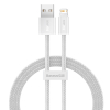 Baseus Dynamic Series USB naar Lightning kabel 1 meter (2.4A, wit)  ABA00182 - 1