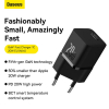 Baseus GaN5 Fast Charger USB-C (20W, zwart)  ABA00166 - 4