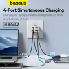 Baseus GaN6 Pro Fast Charger 2x USB-A en 2x USB-C (65W, wit)  ABA00164 - 6