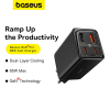 Baseus GaN6 Pro Fast Charger 2x USB-C en 2x USB-A (65W, zwart)  ABA00235 - 5