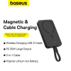 Baseus Magnetische Mini Fast Charge Powerbank draadloos zwart (30W, 10000 mAh)  ABA00186 - 5