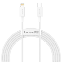 Baseus Superior Fast Charging USB-C naar Lightning kabel 2 meter (20W, wit)  ABA00214