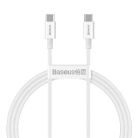 Baseus Superior Fast Charging USB-C naar USB-C kabel 1 meter (100W, wit)  ABA00229