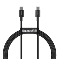 Baseus Superior Fast Charging USB-C naar USB-C kabel 1 meter (100W, zwart)  ABA00216