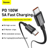 Baseus Superior Fast Charging USB-C naar USB-C kabel 1 meter (100W, zwart)  ABA00216 - 4