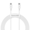 Baseus Superior Fast Charging USB-C naar USB-C kabel 2 meter (100W, wit)  ABA00206 - 1