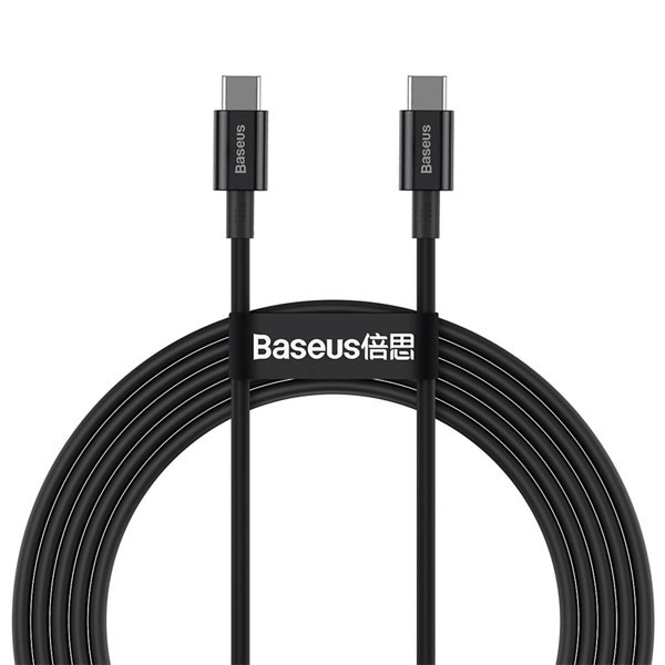 Baseus Superior Fast Charging USB-C naar USB-C kabel 2 meter (100W, zwart)  ABA00208 - 1