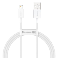 Baseus Superior Fast Charging USB naar Lightning kabel 1 meter (2.4A,, wit)  ABA00210
