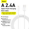 Baseus Superior Fast Charging USB naar Lightning kabel 1 meter (2.4A,, wit)  ABA00210 - 3
