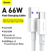 Baseus Superior Fast Charging USB naar USB-C kabel 1 meter (66W, wit)  ABA00230 - 4