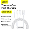 Baseus Superior Fast Charging USB naar micro-USB / USB-C / Lightning kabel 1,5 meter (3.5A, wit)  ABA00227 - 5