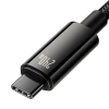 Baseus Tungsten Gold Fast Charging USB-C naar USB-C kabel 1 meter (240W, zwart)  ABA00212 - 3