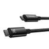 Baseus Tungsten Gold Fast Charging USB-C naar USB-C kabel 1 meter (240W, zwart)  ABA00212 - 2