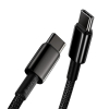 Baseus Tungsten Gold Fast Charging USB naar USB-C kabel 1 meter (6A, 100W, zwart)  ABA00231 - 3