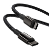 Baseus Tungsten Gold Fast Charging USB naar USB-C kabel 1 meter (6A, 100W, zwart)  ABA00231 - 4