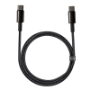 Baseus Tungsten Gold Fast Charging USB naar USB-C kabel 1 meter (6A, 100W, zwart)  ABA00231 - 1