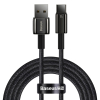 Baseus Tungsten Gold Fast Charging USB naar USB-C kabel 2 meter (6A, 100W, zwart)  ABA00220 - 1