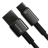 Baseus Tungsten Gold Fast Charging USB naar USB-C kabel 2 meter (6A, 100W, zwart)  ABA00220 - 3