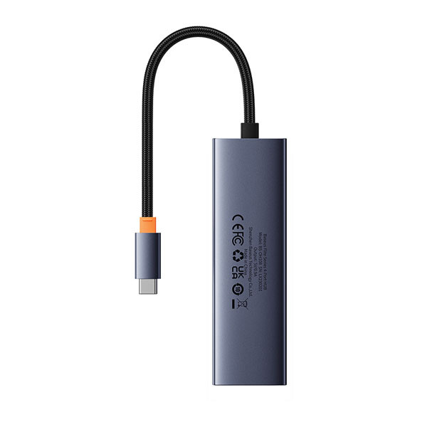 Baseus UltraJoy 4-poorts Hub USB-C naar 4x USB-A (grijs)  ABA00179 - 2