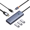Baseus UltraJoy 5-poorts Hub USB-C naar HDMI en 3x USB-A (grijs)  ABA00187 - 3