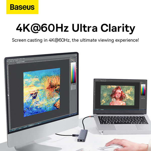 Baseus UltraJoy 7-poorts Hub (grijs)  ABA00200 - 5