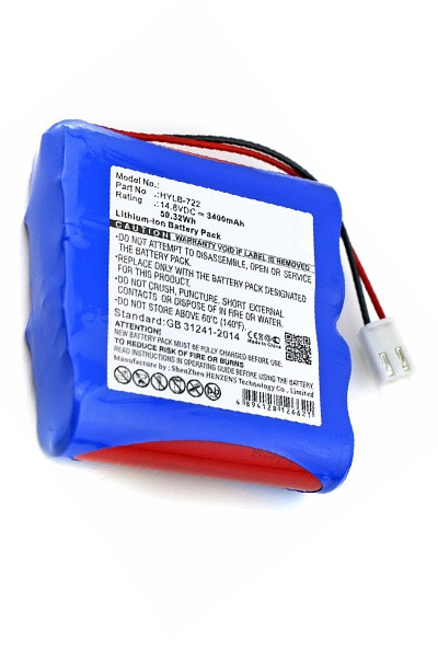 Biocare HYLB-722 accu (3400 mAh, 123accu huismerk)  ABI00035 - 1