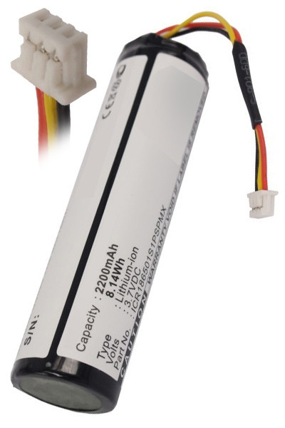 Blaupunkt 7612201334 / SDI1865L2401S1PMXZ accu (2200 mAh, 123accu huismerk)  ABL00129 - 1