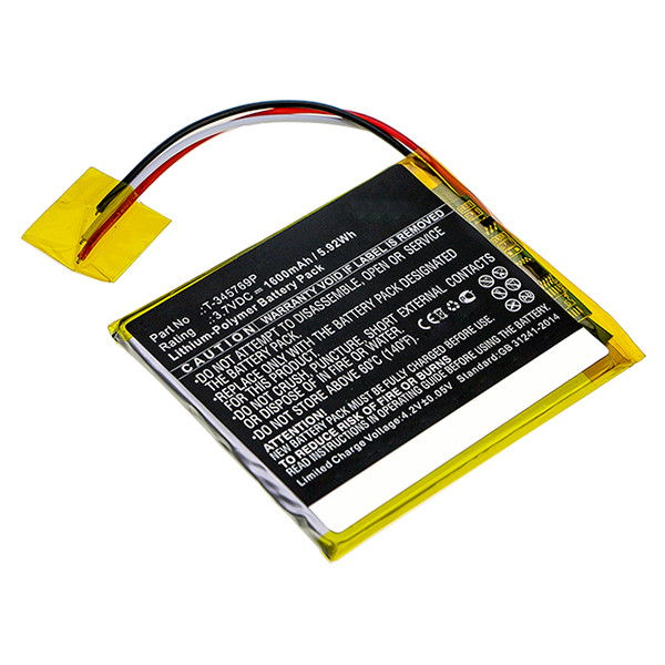 Boyue T-345769P accu (3.7 V, 1600 mAh, 123accu huismerk)  ABO00333 - 1