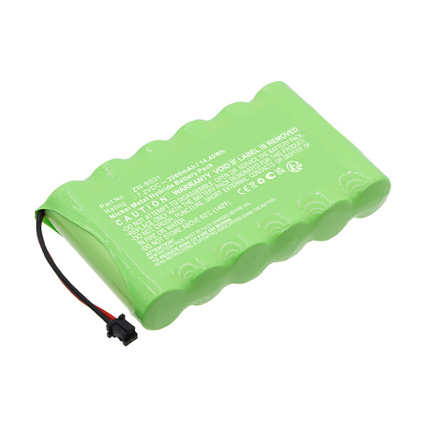 CaddX ZW-BS01 / 198-220301 / 6MR2100AAH4Z accu (2000 mAh, 123accu huismerk)  ACA00688 - 1