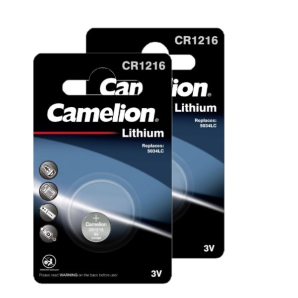 Camelion CR1216 / DL1216 / 1216 Lithium knoopcel batterij 2 stuks  ACA00310 - 1