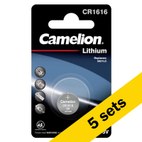 Camelion CR1616 lithium knoopcel batterij 5 stuks  ACA00226