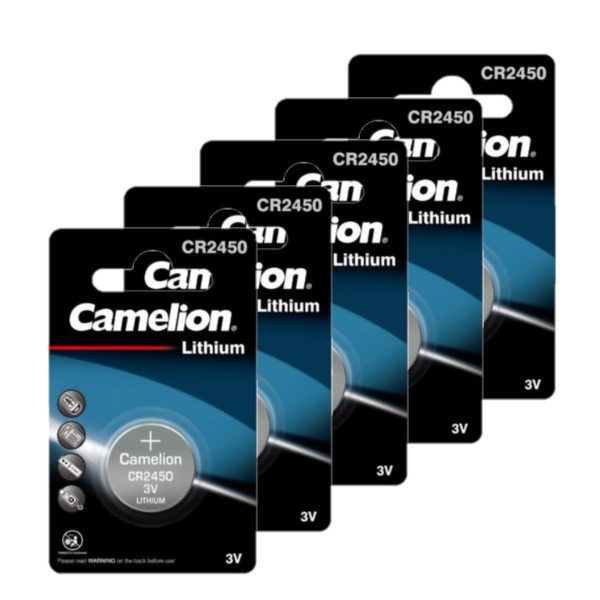 Camelion CR2450 3V Lithium knoopcel batterij 5 stuks  ACA00670 - 1