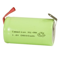 Camelion D / HR20 Oplaadbare Ni-Mh Batterij met soldeerlippen (1 stuk, 8000 mAh)  ANB01407