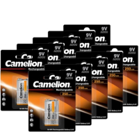 Camelion Oplaadbare 9V / E-block / 6HR61 Ni-Mh Batterijen (10 stuks, 250 mAh)  ACA00656