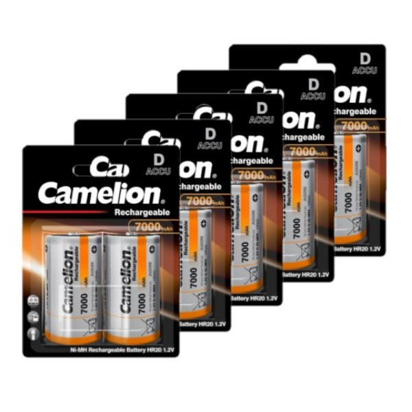 Camelion Oplaadbare D / HR20 Ni-Mh Batterijen (10 stuks, 7000 mAh)  ACA00719 - 1