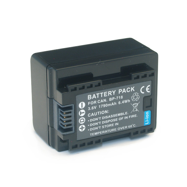 Canon BP-718 / 2740B002 / 6055B002 accu (3.7 V, 1790 mAh, 123accu huismerk)  ACA00464 - 1