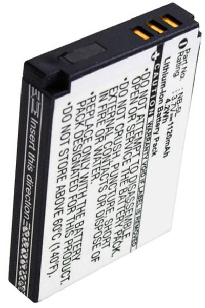 Canon NB-5L / 1135B001AA accu (3.7 V, 1120 mAh, 123accu huismerk)  ACA00100 - 1